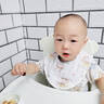 朵精靈寶寶口水巾三角巾嬰兒紗布圍嘴新生嬰幼兒圍兜兒童圍脖夏季天薄款 【雙面棉紗】萌趣動(dòng)物（2條裝） 曬單實(shí)拍圖