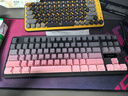 邁從（MCHOSE）K87S/G87旋鈕無線機械鍵盤電競游戲客制化有線/藍(lán)牙三模gasket結(jié)構(gòu)全鍵熱插拔辦公 G87 黑莓粉漸變側(cè)刻 TTC快金軸V2 曬單實拍圖