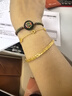 周生生永系列 黃金手鏈足金光間閃沙梅花幸運花環(huán)手鏈結婚87655B計價(jià) 19厘米 - 5.86克(含工費160元) 曬單實(shí)拍圖