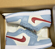 CLENIKEEDAIR NIKE純?cè)瑼J1 Low 白藍(lán)紅低幫籃球鞋男女百搭休閑運(yùn)動(dòng)滑板鞋DC Aj1藍(lán)白 氣墊摩擦有聲 純?cè)S直發(fā) 40 曬單實(shí)拍圖