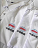 珠光萊卡工作服polo定制印字工衣T恤定做衣服文化衫刺繡logo短袖公司工裝 紅色【A款】 XL 曬單實(shí)拍圖