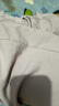 德瑪納【只見褲型不見腿型】夏顯瘦系帶松緊腰藏肉街頭闊腿休閑褲薄款 曬單實拍圖