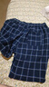 浪莎男士睡褲男純棉五分短褲大碼格子大褲衩外穿休閑寬松家居褲 曬單實(shí)拍圖