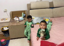 G.DUCKKIDS小黃鴨兒童連體睡衣春秋薄款嬰兒寶寶防踢睡袋男童卡通恐龍家居服 綠色 100 尺碼2~3歲【 90-100cm】 曬單實拍圖