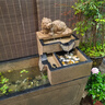 荷府家居 家居中式庭院花園流水魚(yú)池 落地?cái)[件陽(yáng)臺(tái)露臺(tái)流水噴泉擺件循環(huán)水景觀 長(zhǎng)款貔貅流水魚(yú)池 曬單實(shí)拍圖