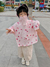 牧萌兒童防曬衣男童女童涼感透氣速干防曬寶寶防曬服外套 草莓牛奶 L 曬單實(shí)拍圖