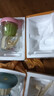 高顏值玻璃花茶杯顏值帶吸管玻璃杯茶杯水杯咖啡杯 粉色 500ml 曬單實(shí)拍圖