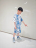 G.duck小黃鴨男童運動(dòng)套裝夏裝中大兒童衣服夏季男孩短袖痞帥氣時(shí)髦潮酷 藍色 140 建議130-140cm9-10歲cm 曬單實(shí)拍圖