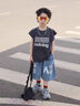 G.DUCKKIDS小黃鴨童裝男童夏裝背心套裝寶寶夏款無袖衣服兒童夏季坎肩兩件套 灰色套裝 160 建議身高145-155cm 9-10周歲 曬單實拍圖