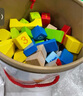 Hape(德國(guó))進(jìn)口山毛櫸木質(zhì)玩具80粒數(shù)字字母積木寶寶生日禮物E8022 曬單實(shí)拍圖