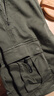 杰克·瓊斯（JACK&JONES）男裝夏工裝風(fēng)口袋時(shí)尚簡約橄欖綠灰直筒牛仔短褲男褲224243027 橄欖綠灰E60 橄欖綠灰E60 L （180) 曬單實(shí)拍圖