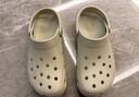 crocs卡駱馳檀健次同款洞洞鞋男沙灘鞋|10001 骨白色-2Y2 37/38(230mm) 曬單實(shí)拍圖