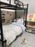 HOME HODO 紅豆家紡大學生宿舍三件套床上用品水洗棉床單被套六件套被褥全套一整套 V開心樂園+藍愛心 【A類水洗棉】 0.9m 床笠款 三件套-被套150*200cm 曬單實拍圖
