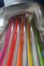 INTEX 58802充氣扶手靠背浮排水上休閑沖浪浮排兒童玩具 藍(lán)銀隨機發(fā) 曬單實拍圖