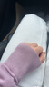 無印良品（MUJI）女式 輕薄針織 V領(lǐng)開衫 女裝上衣外套針織衫春季 BA1PWA5S 深紫紅色 M （160/84A） 曬單實(shí)拍圖