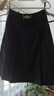 納維凱爾意大利小帆船女士休閑半身裙通勤百搭及膝裙2332843502 黑 L  曬單實(shí)拍圖