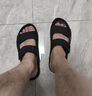 百麗明星同款吐司拖鞋男鞋新款商場(chǎng)真皮勃肯拖鞋涼鞋8GG01BT5 藍色【1代升級版】 43 (265mm) 曬單實(shí)拍圖