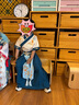 羅蒙漢服男童2025中秋古風古裝中國風演出服兒童唐裝 花青色 120 曬單實拍圖