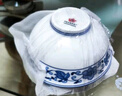 景德鎮(zhèn)官方陶瓷紅葉餐具套裝家用碗碟吃飯用餐盤湯碗面碗組合裝中式國風 如意纏枝6英寸面碗 1頭 曬單實拍圖