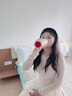 恩尼諾（aneno）吸管保溫杯孕婦水杯大容量帶吸管孕產(chǎn)直飲吸管杯糖耐水杯兒童成人 蘋果紅 600ml 曬單實(shí)拍圖
