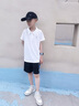 真維斯男童短褲夏季薄款兒童褲子2025新款冰絲速干運動褲男孩中大童外穿 【速干短褲】黑 漸變藍青 140 曬單實拍圖