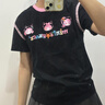 MiniPeace太平鳥(niǎo)童裝夏新女童短袖T恤FBCNF2120 烏黑 160cm 曬單實(shí)拍圖
