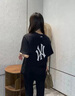 MLB YYDSMLB BHEART短袖T恤男女情侶夏季美式高街純棉潮牌打底衫上衣 白色 S 曬單實(shí)拍圖
