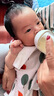 諾愛因嬰兒玻璃奶瓶新生兒0-6個月防脹氣防嗆寬口徑仿母乳160ml/240ml 【新生兒-6個月】 160ml 配SS碼+M碼奶嘴 曬單實拍圖