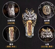 DL 1998胖東來品質(zhì)山鬼三通國風(fēng)原創(chuàng)文玩銀飾手串配件道系diy飾品隔珠連 龍?zhí)籽b 曬單實(shí)拍圖