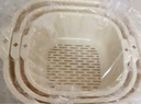 雙槍雙層洗菜盆瀝水籃廚房家用塑料水果盤(pán)濾水淘菜洗菜籃子6件套 曬單實(shí)拍圖
