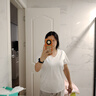 森馬（Semir）短袖t恤女涼感抗菌正肩修身2025夏顯瘦V領白色打底衫109325100002 曬單實拍圖