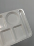 廚萬雅密胺快餐盤圓形六格仿瓷打餐盤商用工廠學校飯?zhí)貌捅P餐具餐盒 曬單實拍圖