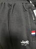 吉普（JEEP）新款春秋休閑褲男純棉運動(dòng)跑步褲晨練寬松休閑束腳褲加大碼長(cháng)褲子 黑色-直筒 5XL（185斤-205斤） 曬單實(shí)拍圖