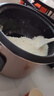 半球電飯煲家用老式 多功能便攜宿舍小容量不粘內(nèi)膽帶蒸籠小型迷你電飯鍋2-3-4人用 咖啡色6升-不粘加厚膽(適用6-8人)下單配3件套 曬單實(shí)拍圖