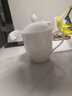 甜雅靜酒店賓館客房陶瓷純白色介杯茶杯帶蓋杯辦公室會(huì)議杯喝水杯子定制 有紋蓋杯 曬單實(shí)拍圖