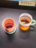 木笙玩物辦公室多巴胺泡茶杯茶水分離女新款玻璃花茶杯水杯子禮盒 Pao樂青桃【自用簡裝】 曬單實(shí)拍圖