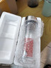 高硼硅雙層玻璃杯大容量泡茶杯茶水分離安全無毒隔熱杯車載水杯商 雙層加厚銀色蓋千層直筒 350ml 1只 曬單實拍圖