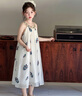 G.DUCKKIDS小黃鴨童裝裙子女童夏季2025年新款兒童衣服刺繡小花無(wú)袖沙灘裙女 圖片色 160 建議13~14歲（150-160cm） 曬單實(shí)拍圖