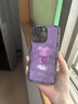 魔巖適用蘋果16promax手機殼新款iPhone15Pro時尚卡通高檔14Pro玻璃全包防摔蘋果13保護套網(wǎng)紅男女潮牌 【紫色花球熊】液態(tài)玻璃黑邊+贈硅膠掛繩 蘋果15Pro 曬單實拍圖