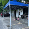 意柏朗（YIBOL）遮陽(yáng)棚雨棚戶外遮陽(yáng)傘大傘擺攤四腳傘帳篷簡(jiǎn)易伸縮折疊四角停車棚 【2X2】黑架經(jīng)典加固(藍(lán)色) 曬單實(shí)拍圖