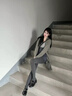 優(yōu)棵樹(shù)打底褲女秋冬加絨加厚保暖可外穿不勾絲不掉襠高腰收腹提臀連褲襪 深灰連腳-【冬季300g/-10~10℃】 1條 均碼 （適合80-130斤） 曬單實(shí)拍圖
