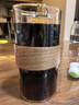妙占觀山杯玻璃杯冰美式拿鐵杯咖啡杯富士山杯防燙耐高溫水杯飲品杯 防燙杯套觀山杯 380ml 1只 曬單實(shí)拍圖