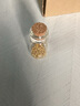 吾皇老金黃金古法金珠足金999DIY配件散珠小金珠隔珠路路通轉(zhuǎn)運(yùn)珠 約0.15g 曬單實拍圖