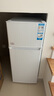海爾【家電補貼】小冰箱兩門(mén)迷你微型租房宿舍辦公室家用二門(mén)冷藏冷凍小戶(hù)型節能省電雙開(kāi)門(mén)小型電冰箱 123升雙門(mén)白色+黑金凈化+小巧不占地+超薄機身 曬單實(shí)拍圖