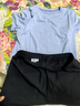 駱駝（CAMEL）速干運(yùn)動服女短袖T恤褲跑步兩件套裝 J25BAXLN076 剛?cè)岱?黑 S 曬單實(shí)拍圖