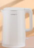 九陽（Joyoung）熱水壺燒水壺電水壺 雙層壺體 304不銹鋼 1.5L家用0膠水電水壺 K15FD-W123 曬單實拍圖