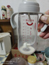 愛(ài)得利（evorie）吸管奶瓶一歲以上大寶寶斷奶奶瓶嬰兒寬口徑耐摔Tritan奶瓶 曬單實(shí)拍圖