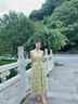 初蟬衣事「夏鳴」新中式國風(fēng)連衣裙女2025夏季新款綠色掛脖氣質(zhì)改良旗袍 鳴水綠 S （現(xiàn)貨） 曬單實(shí)拍圖