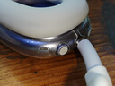 赫豹適用蘋果新款airpods max保護套透明TPU軟殼藍牙耳機頭戴式外殼耳罩硅膠橫頭梁保護殼保護罩 透明閃粉外殼+白色內(nèi)殼+白色懸梁 Apple AirPods Max 曬單實拍圖