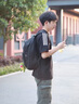 回力書包男大容量背包休閑百搭雙肩包女初高中生大學(xué)生旅行電腦包 黑色【帶沖天鴨掛件】 曬單實(shí)拍圖